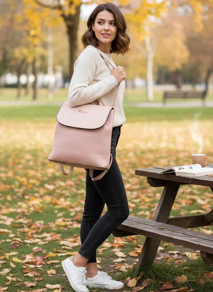 Royal Pleated Backpack
